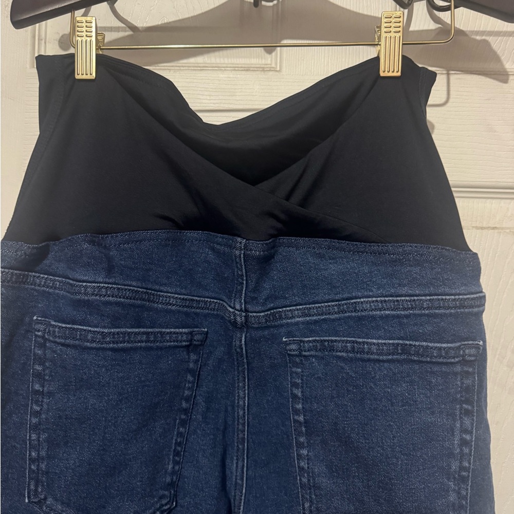 Isabel Maternity by Ingrid & Isabel Blue Straight Leg Jeans - Picture 3 of 7
